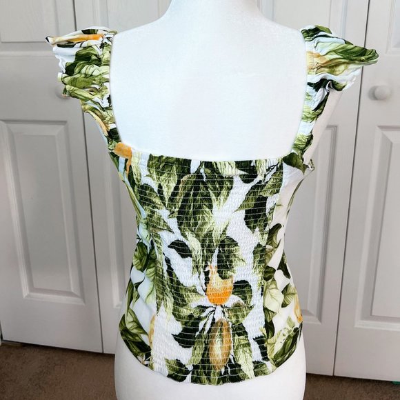 Lemon Ruffled Tank Top - Picture 4 of 4